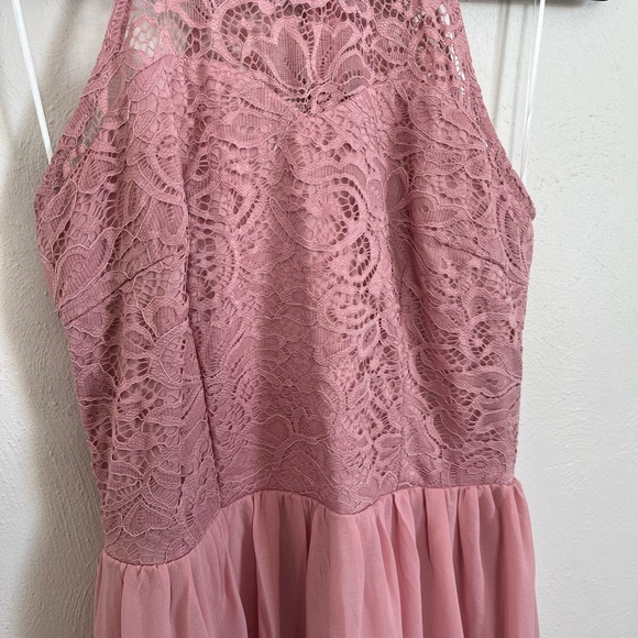 Wedtrend Sm Blush Wedding/prom Lace dress - Picture 3 of 5